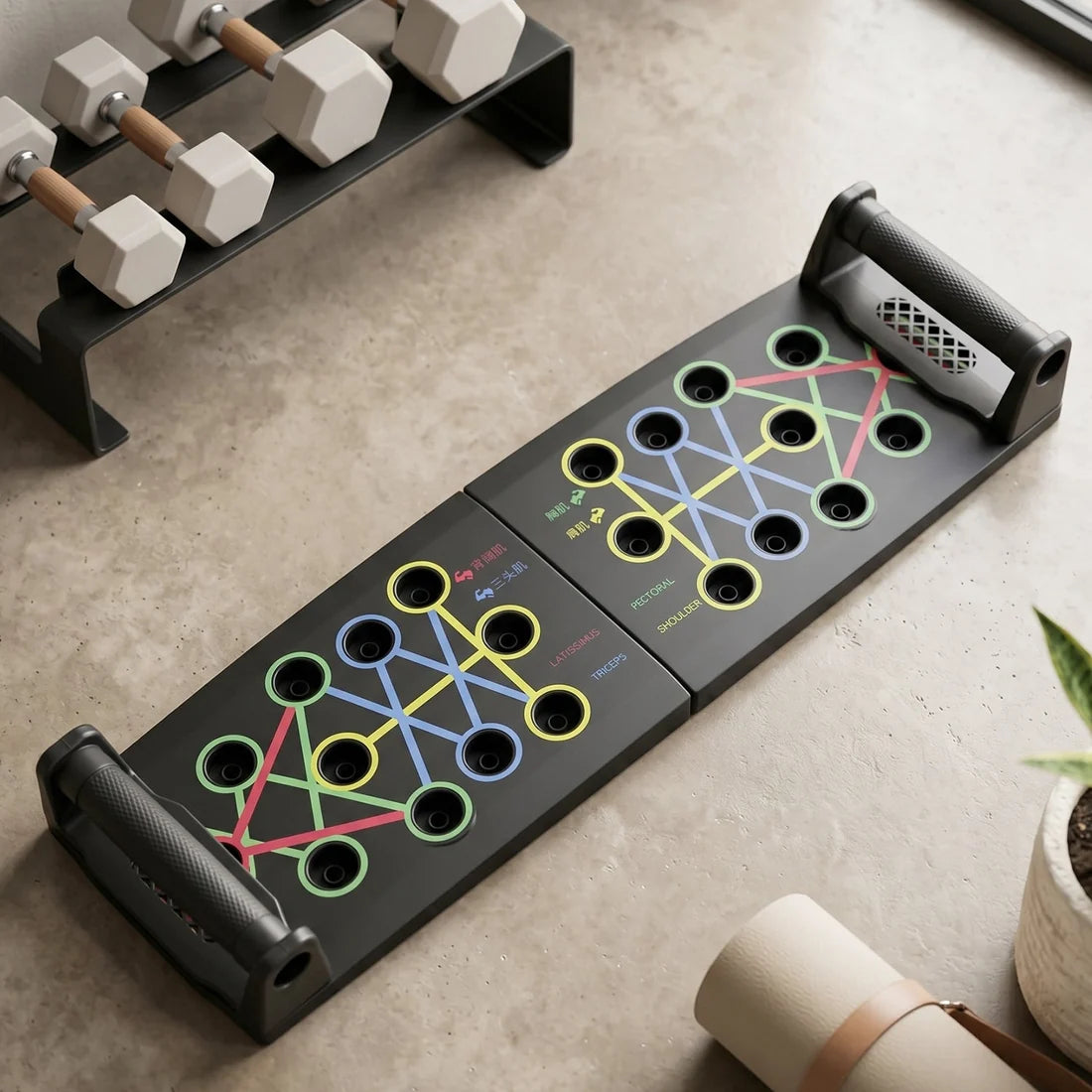 Multifunction Foldable Push Up Board